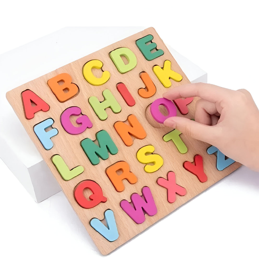 Wooden Alphabet Number Puzzle