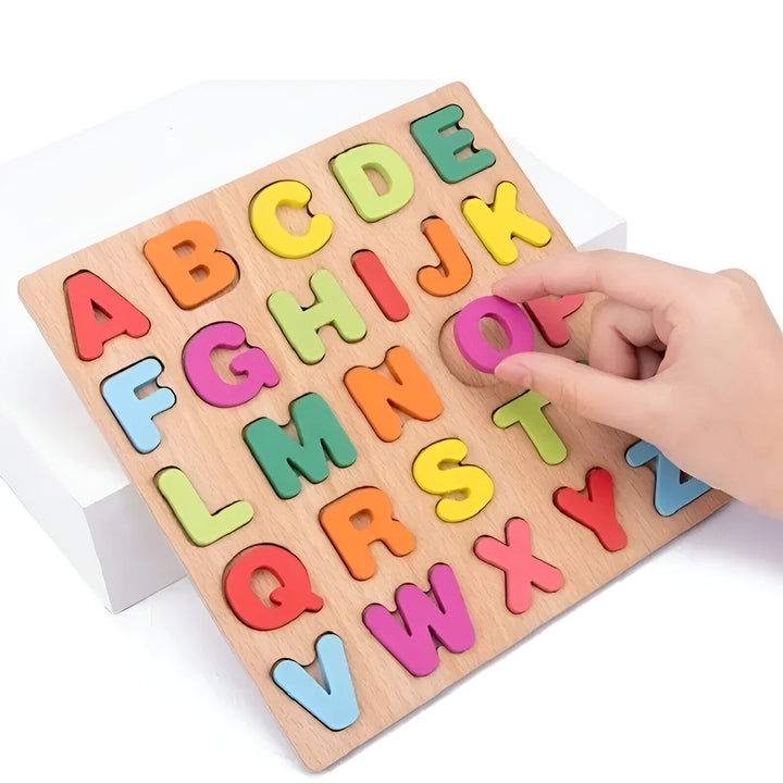 Wooden Alphabet Number Puzzle