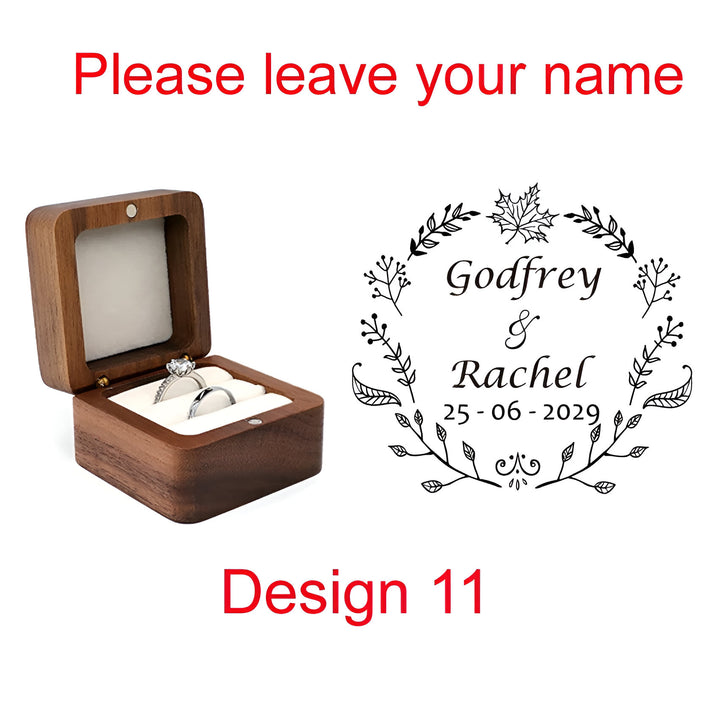 Wooden Ring Box Holder