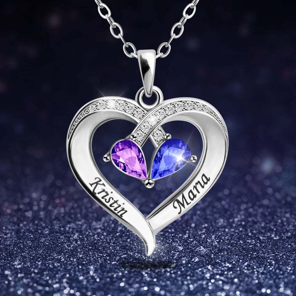 Custom Heart Name Necklace