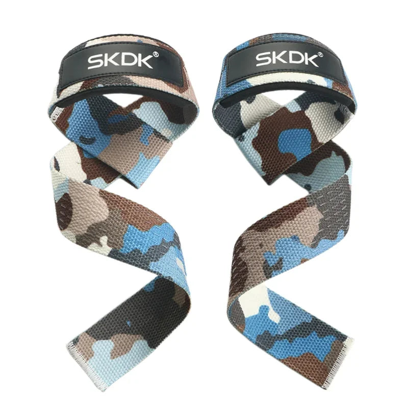 Royal blue SKDK wrist straps – high-performance grip for barbell and dumbbell lifts