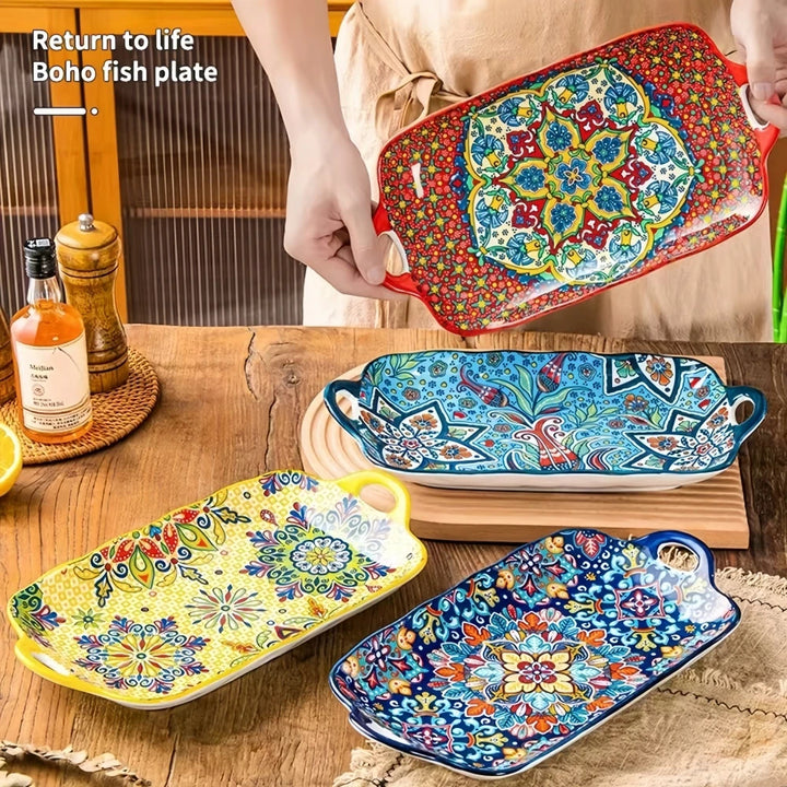 Boho Ceramic Fish Dish