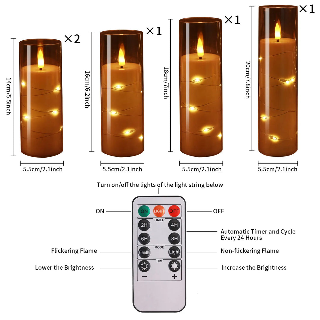Flameless LED Candles Set