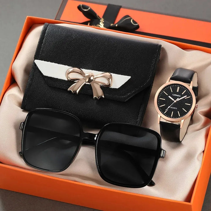 Women’s Leather Watch Set