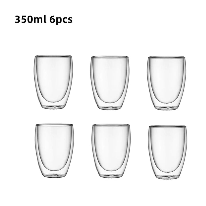 Double-Wall Glass Espresso Cups