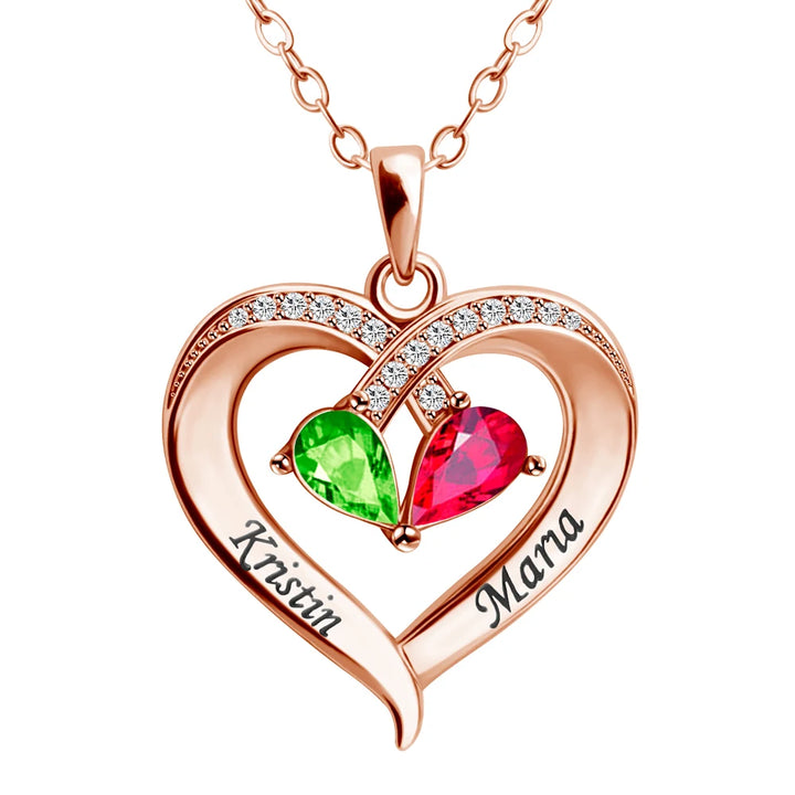 Custom Heart Name Necklace