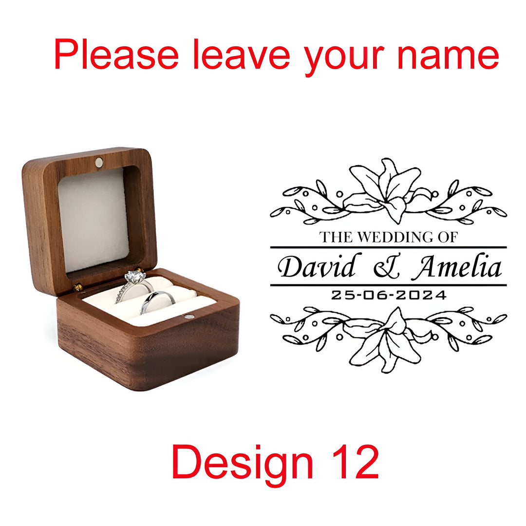 Wooden Ring Box Holder
