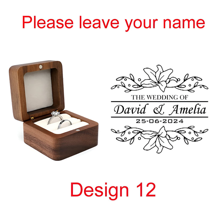 Wooden Ring Box Holder