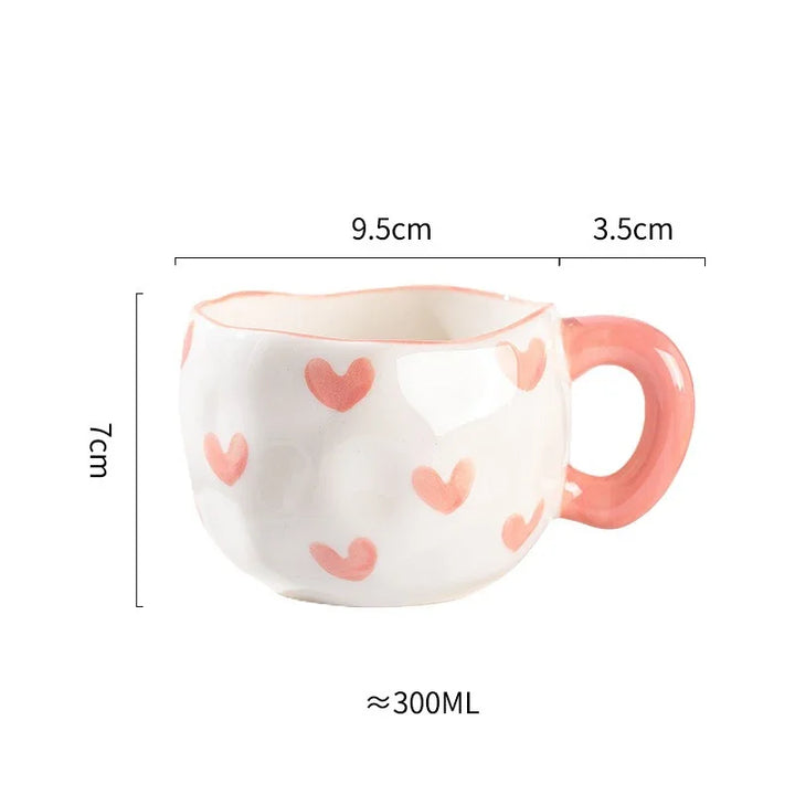 Handcrafted Ceramic Flower Mug