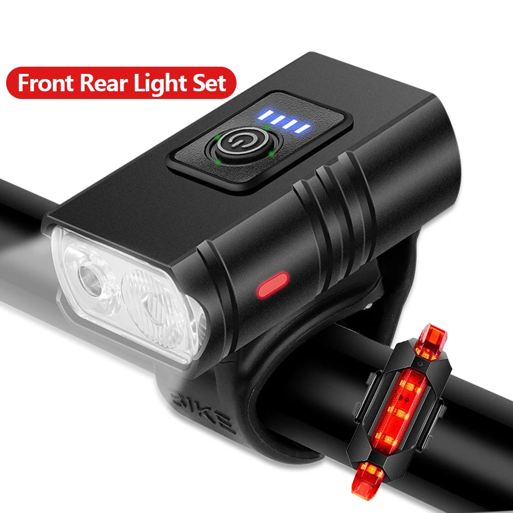 Rechargeable Bike Light Set