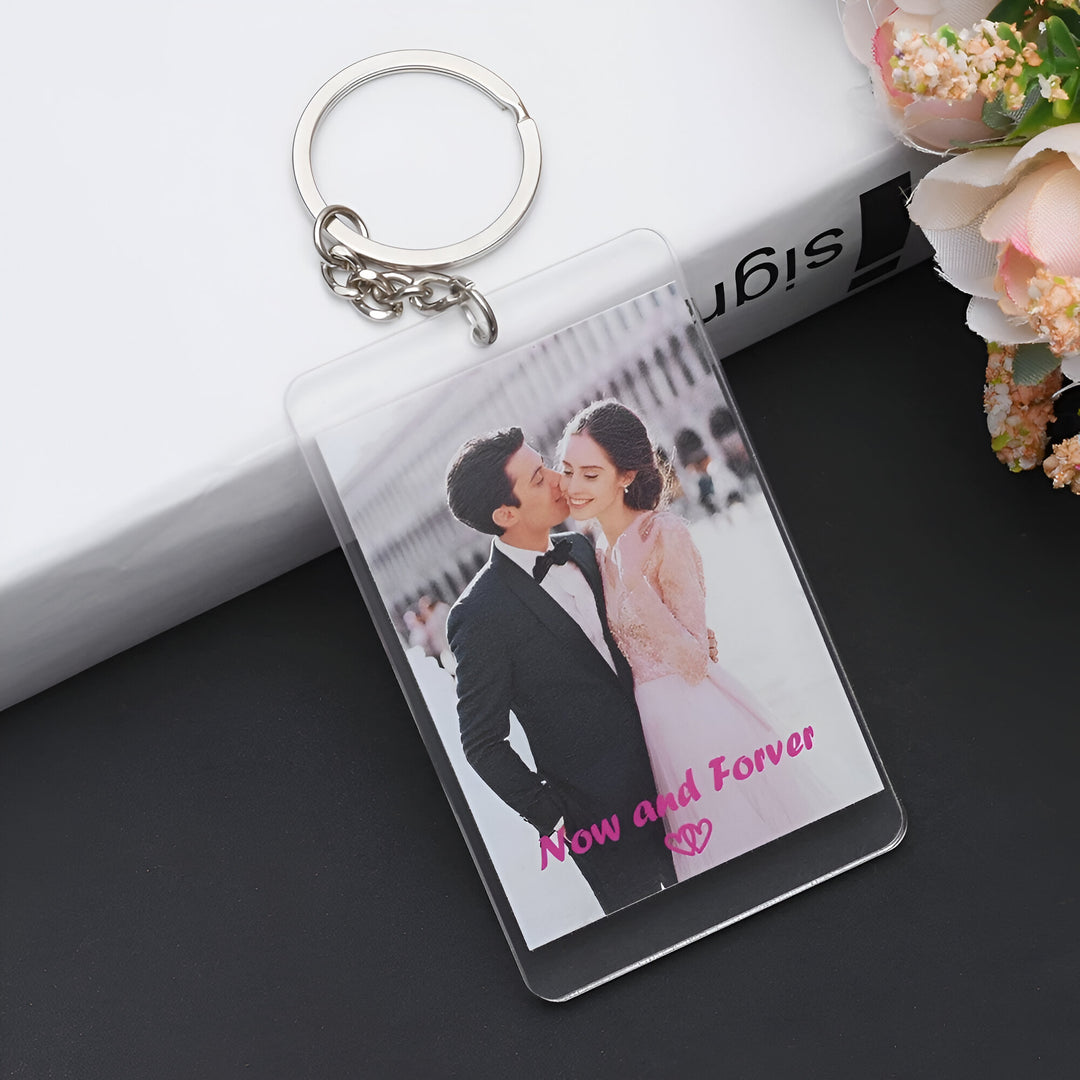 Custom Photo Music Keychain
