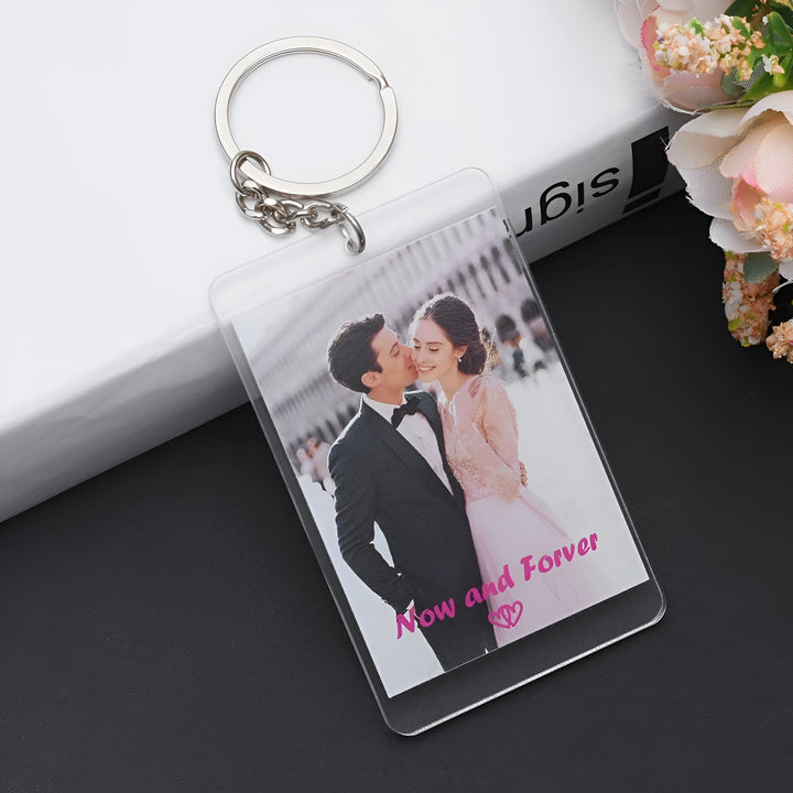 Custom Photo Music Keychain