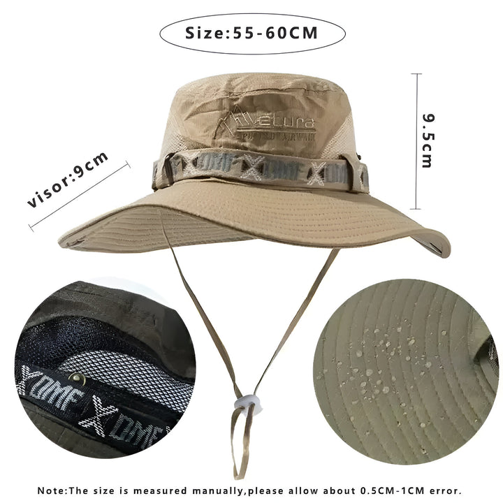 Mens Wide Brim Sun Hat