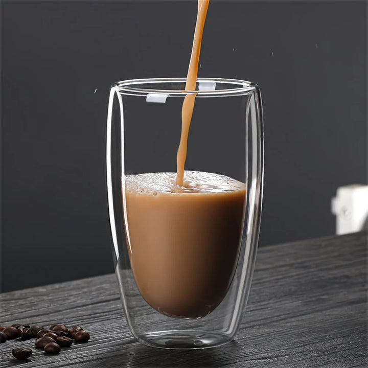 Double-Wall Glass Espresso Cups