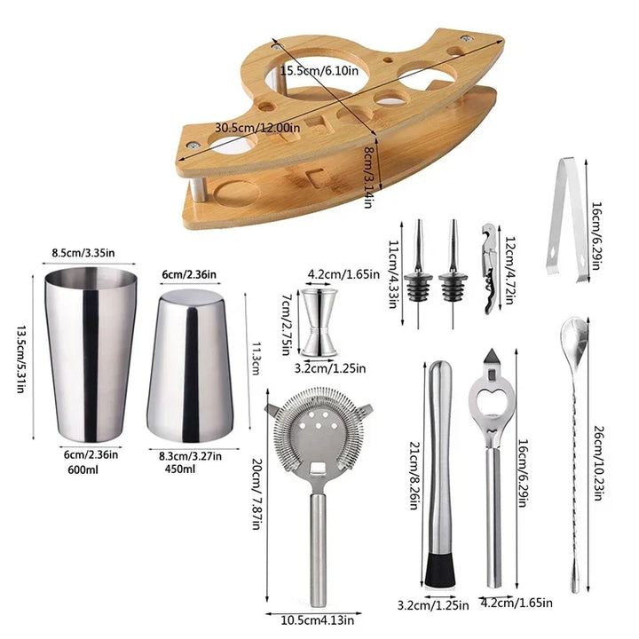 Stainless Cocktail Shaker Set