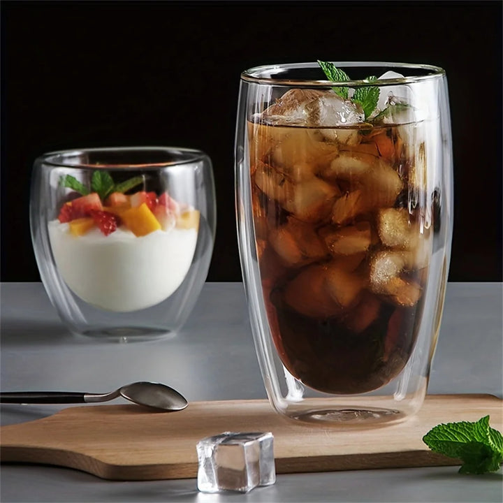 Double-Wall Glass Espresso Cups