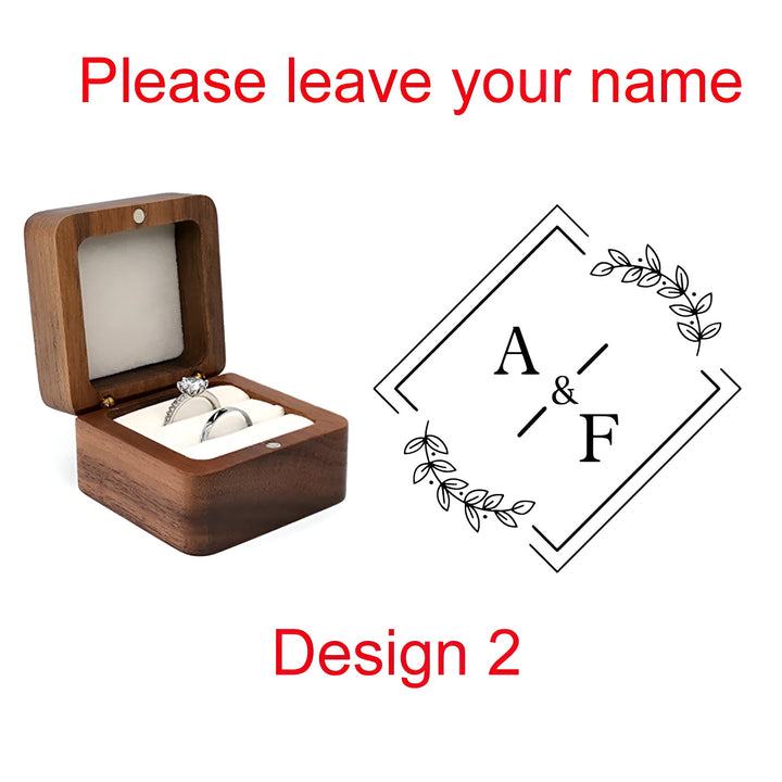Wooden Ring Box Holder