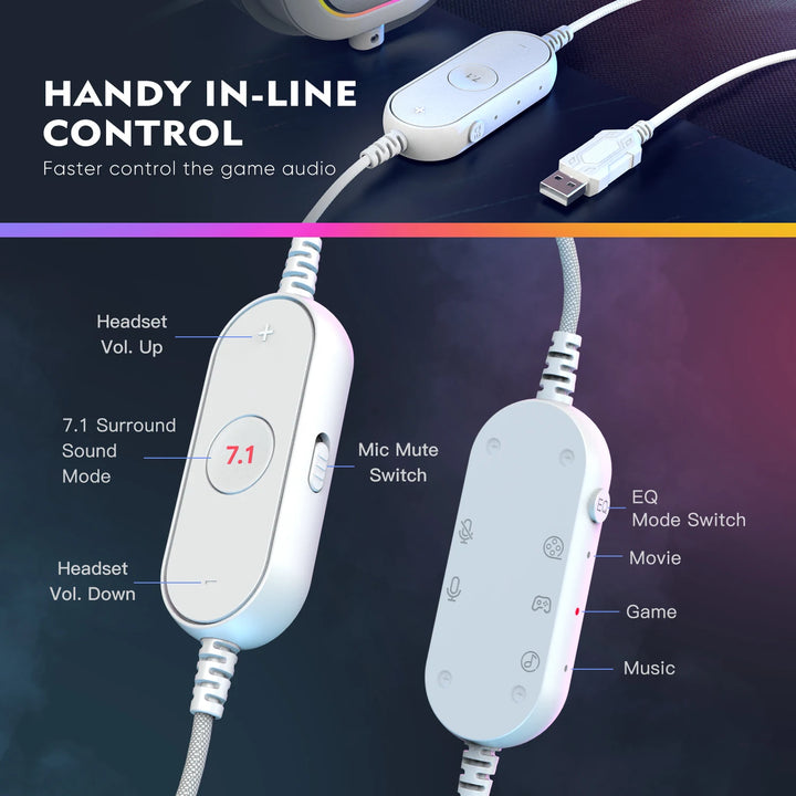 Wired RGB Gaming Headset