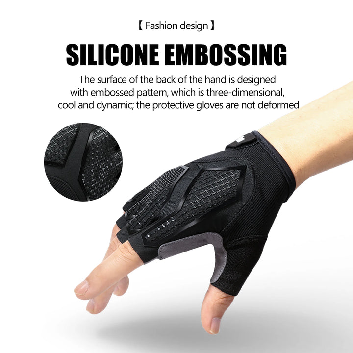 Shock-Absorb Half-Finger Cycling Gloves