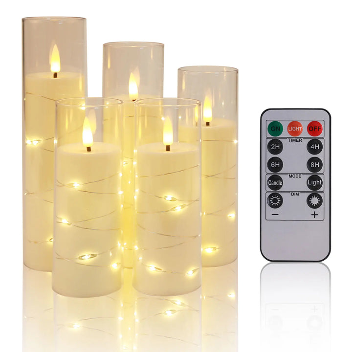 Flameless LED Candles Set