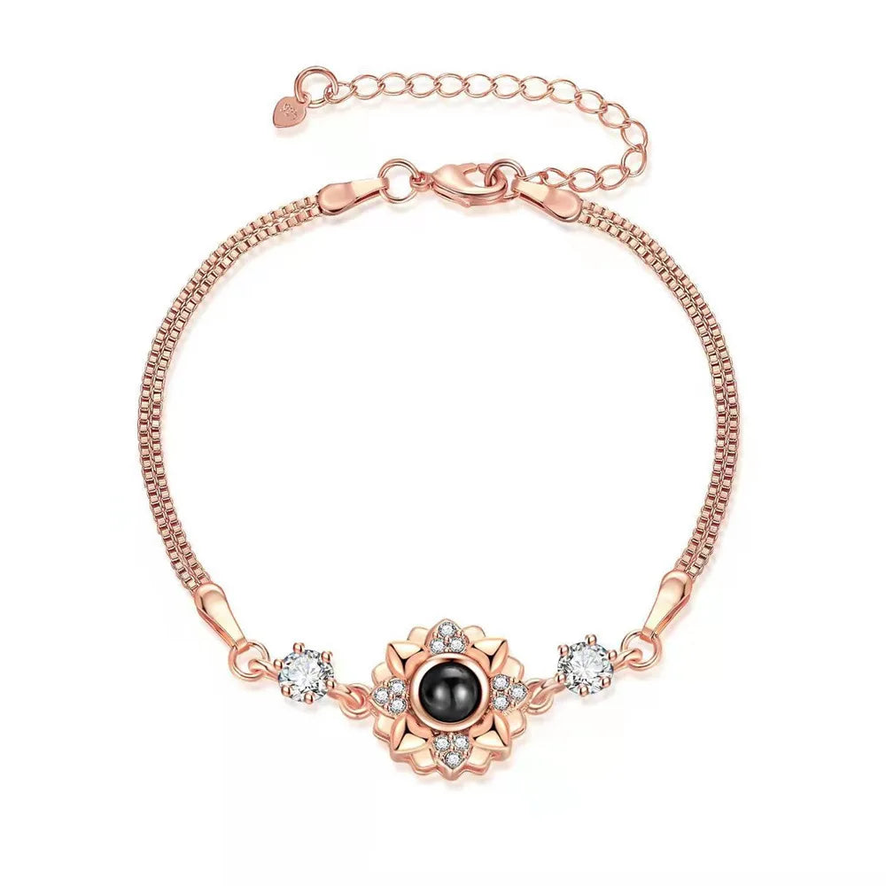 Custom Photo Heart Bracelet