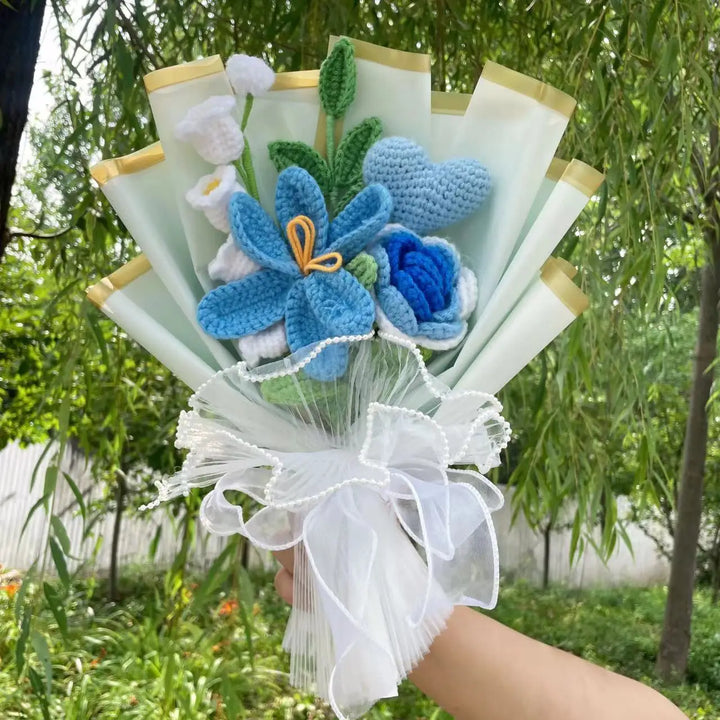 Knitted Sunflower Bouquet