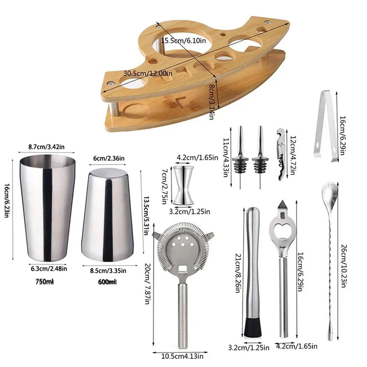 Stainless Cocktail Shaker Set