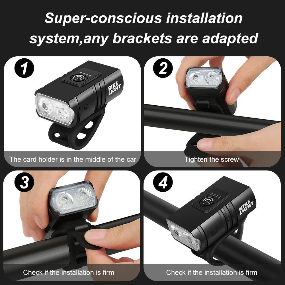 Rechargeable Bike Light Set
