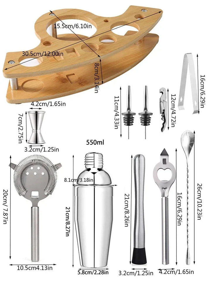 Stainless Cocktail Shaker Set