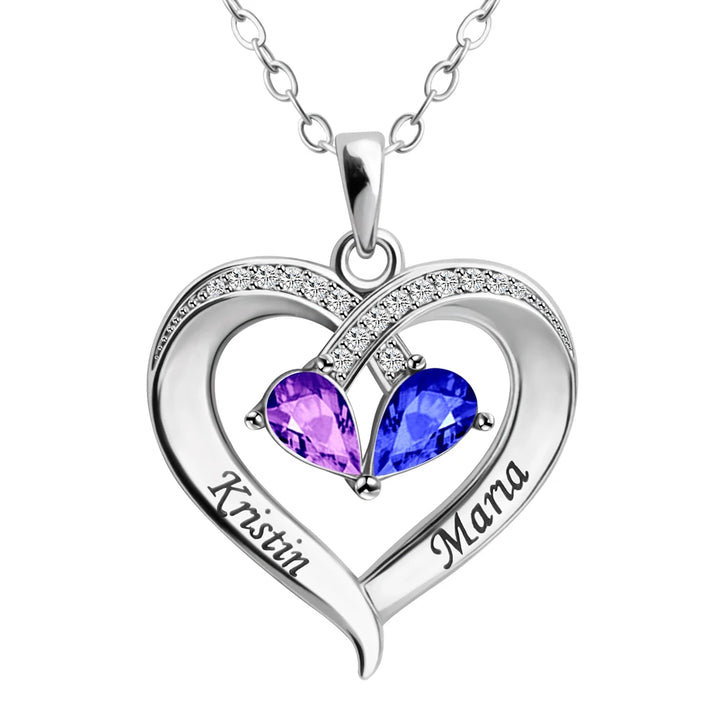 Custom Heart Name Necklace