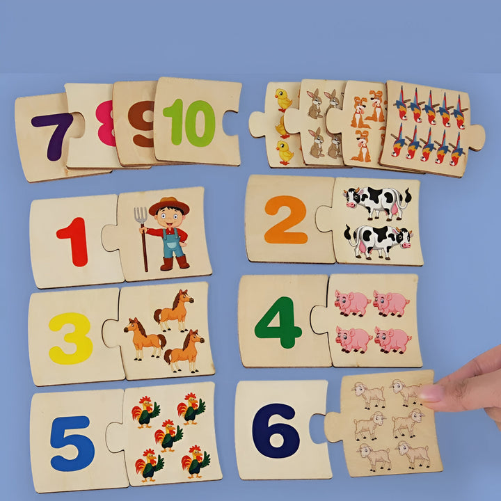 Montessori Number Puzzle Toy