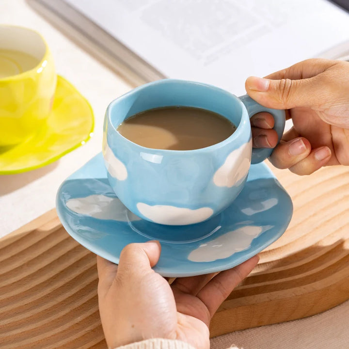 Handcrafted Ceramic Flower Mug