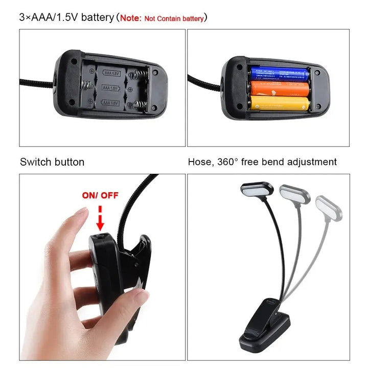 Adjustable Clip-On Lamp