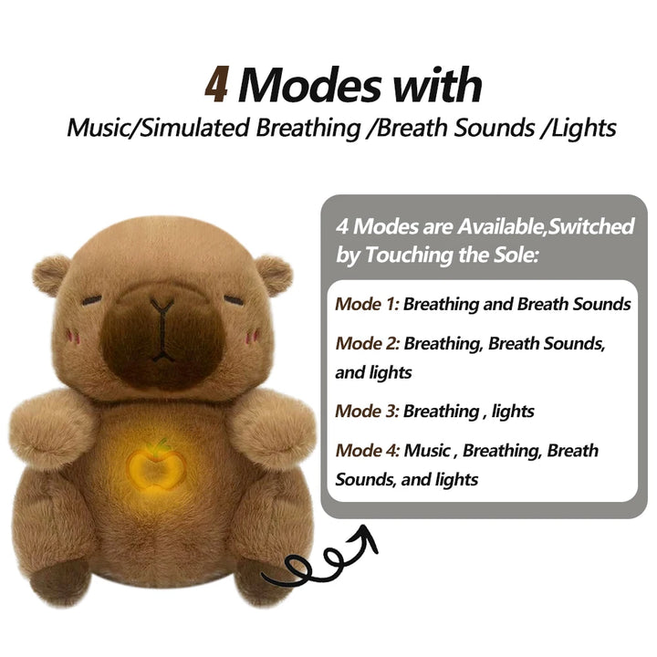 Breathing Capybara Plush Toy