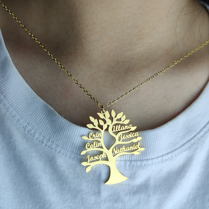 Personalized Family Tree Necklace