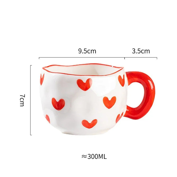 Handcrafted Ceramic Flower Mug