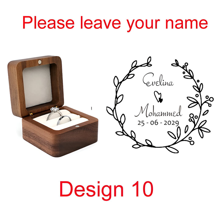 Wooden Ring Box Holder