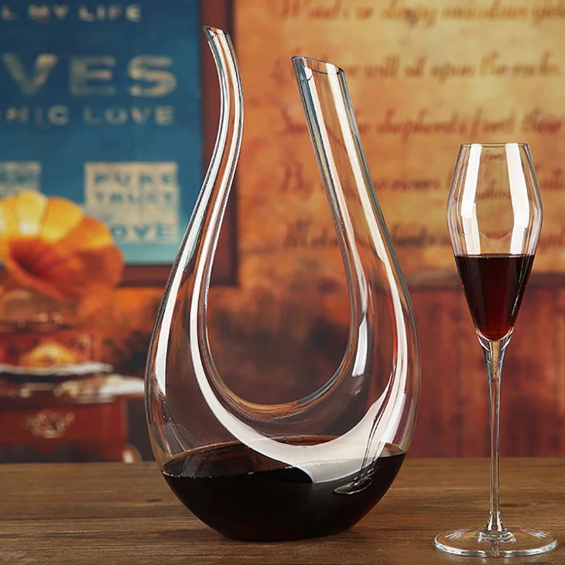 Crystal Swan Wine Decanter