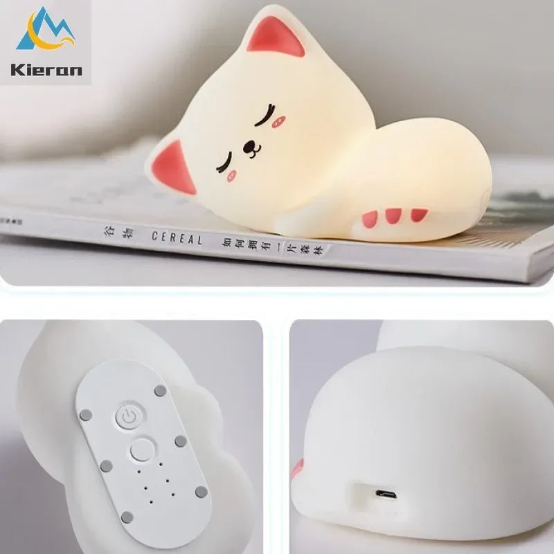 Silicone Cat Night Light