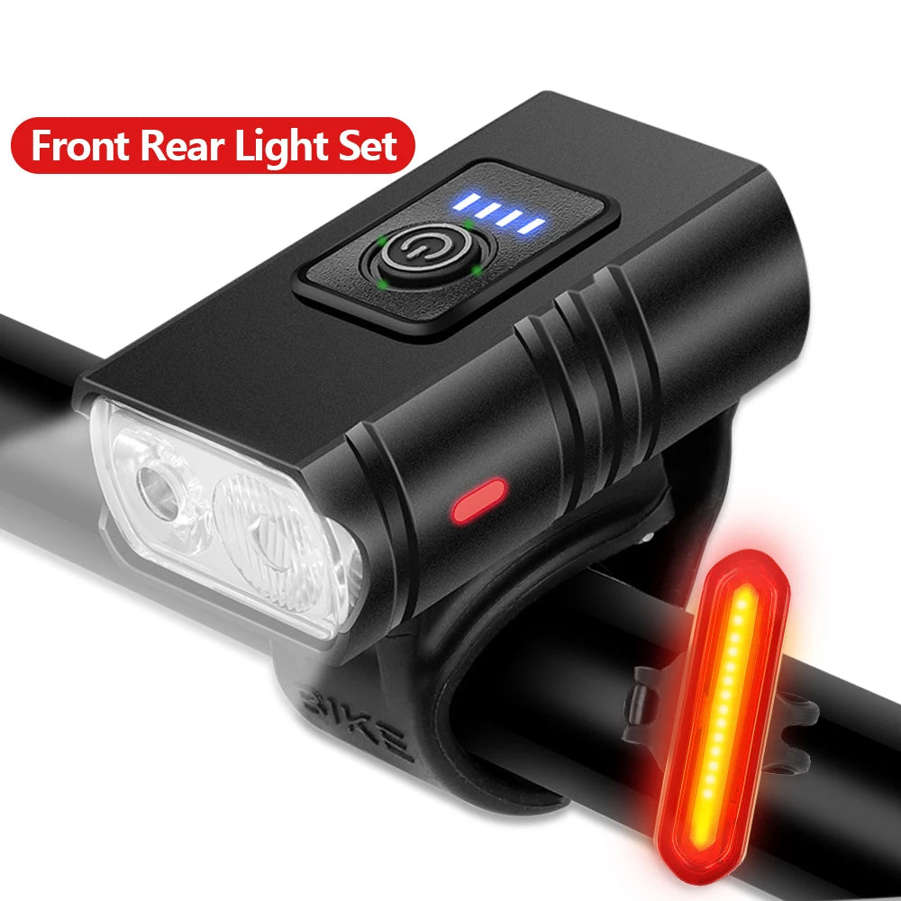 Rechargeable Bike Light Set