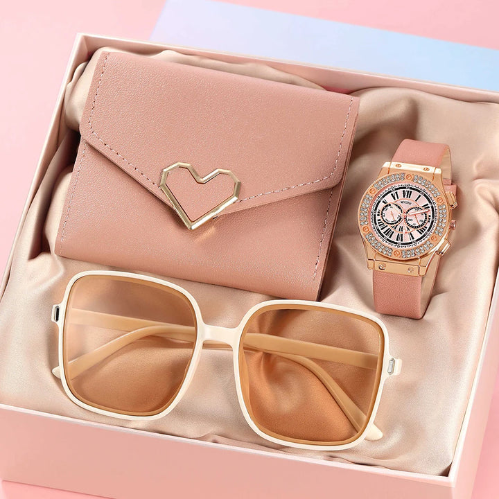 Women’s Leather Watch Set