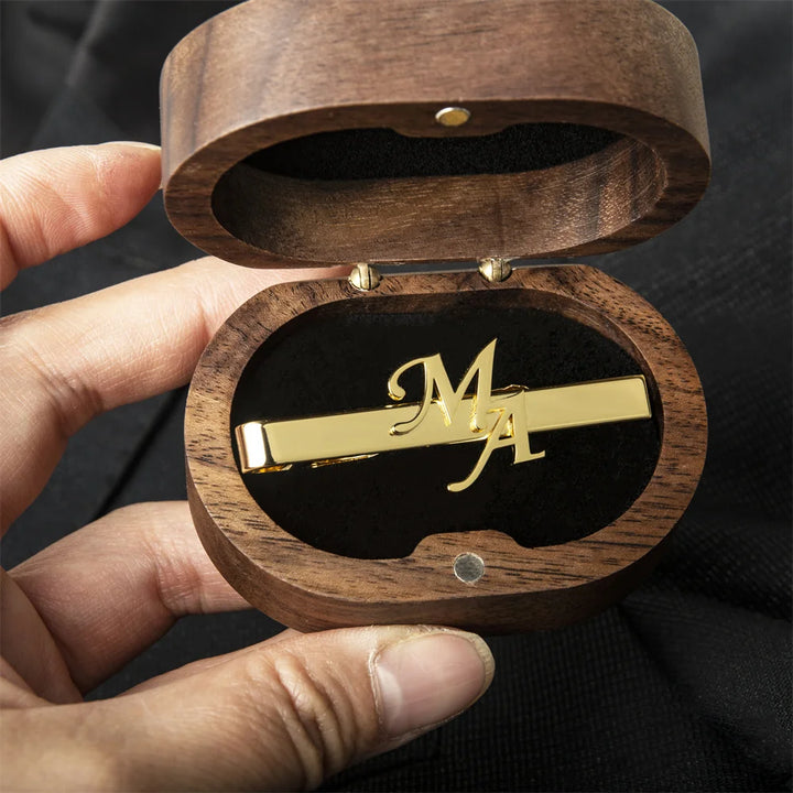 Personalized Initial Tie Clip