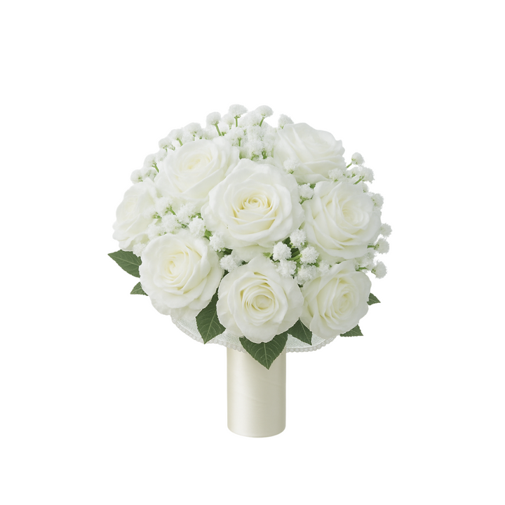 Silk Rose Bridal Bouquet