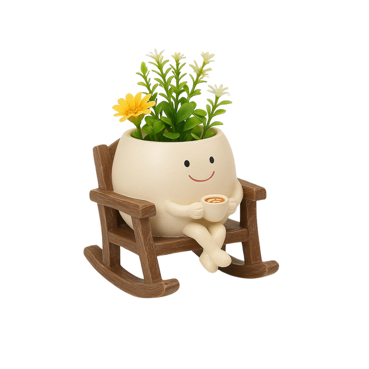 Smile Face Hanging Planter