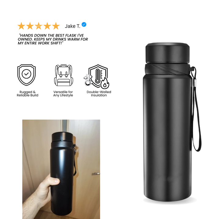 Stainless Steel Thermal Flask-SmashingFinds