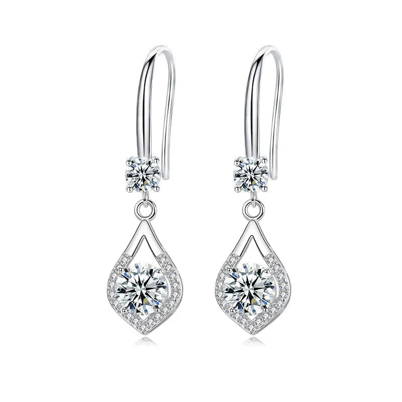 Sterling Silver Drop Earrings-SmashingFinds