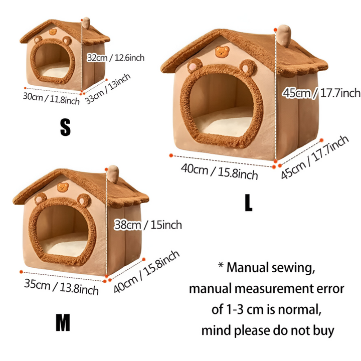 Warm Washable Pet Bed-SmashingFinds