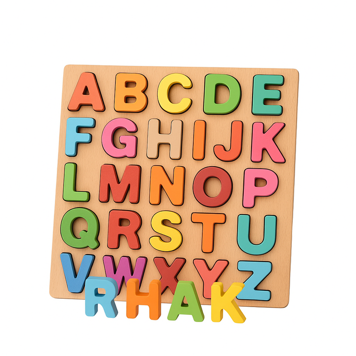Wooden Alphabet Number Puzzle