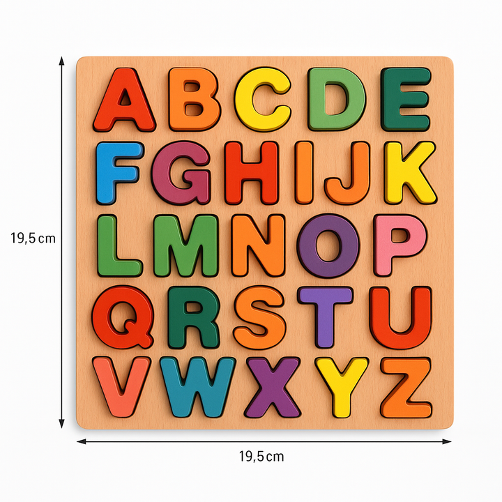 Wooden Alphabet Number Puzzle