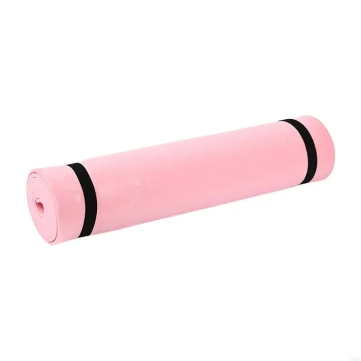 Soft pink yoga mat, non-slip and ideal for pilates and stretching